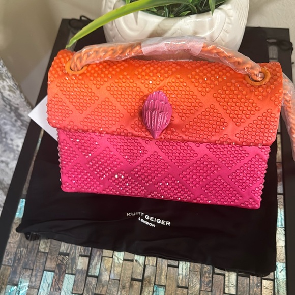 Kurt Geiger 2
Mini Kensington Embellished Fabric Convertible Crossbody Bag - Picture 12 of 13
